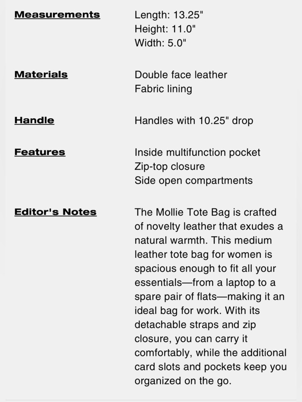 Coach Mollie Tote Bag - Picture 11 of 11